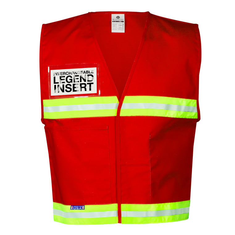 4700 Series Incident Command Vest - High Visibility Safety Vest for Emergency Response & Law Enforcement - Ideal for Firefighters, Police & First Responders