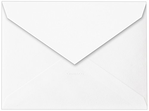 Crane & Co. Pearl White Royalty Gummed Envelopes (W23A) - Premium Wedding Invitations, Business Correspondence & Formal Stationery