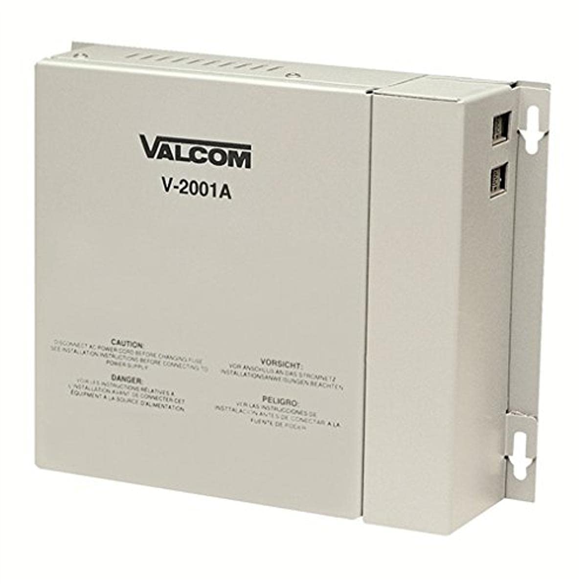 Valcom V-2001A One-Way 1 Zone Enhanced Paging Controller with Built-in Power Supply - Ideal for Schools, Hospitals & Office Communication Systems