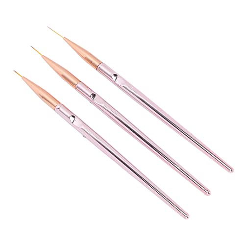 EXCLUZO Professional Nail Art Pen Set - 3 Sizes Nail Design Brushes with ABS Body for Salon & Home Use | Perfect for DIY Nail Art, Manicures & Gel Polish Application