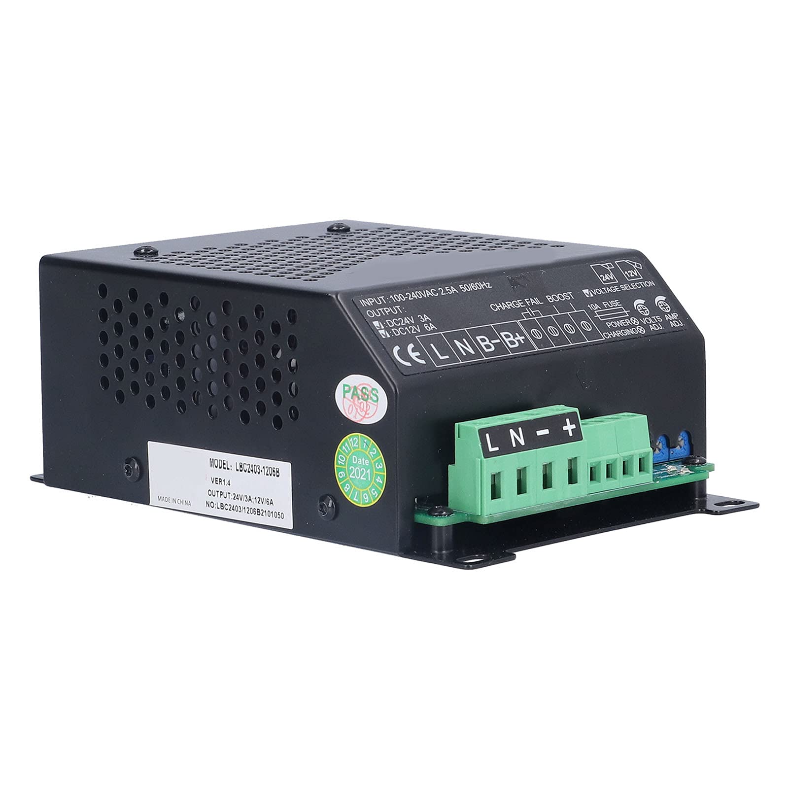 12V 24V Automatic Smart Battery Charger for Generators - AC100-240V Input, Intelligent Floating Charging System - Perfect for Home Backup Power, RV, Marine & Off-Grid Applications