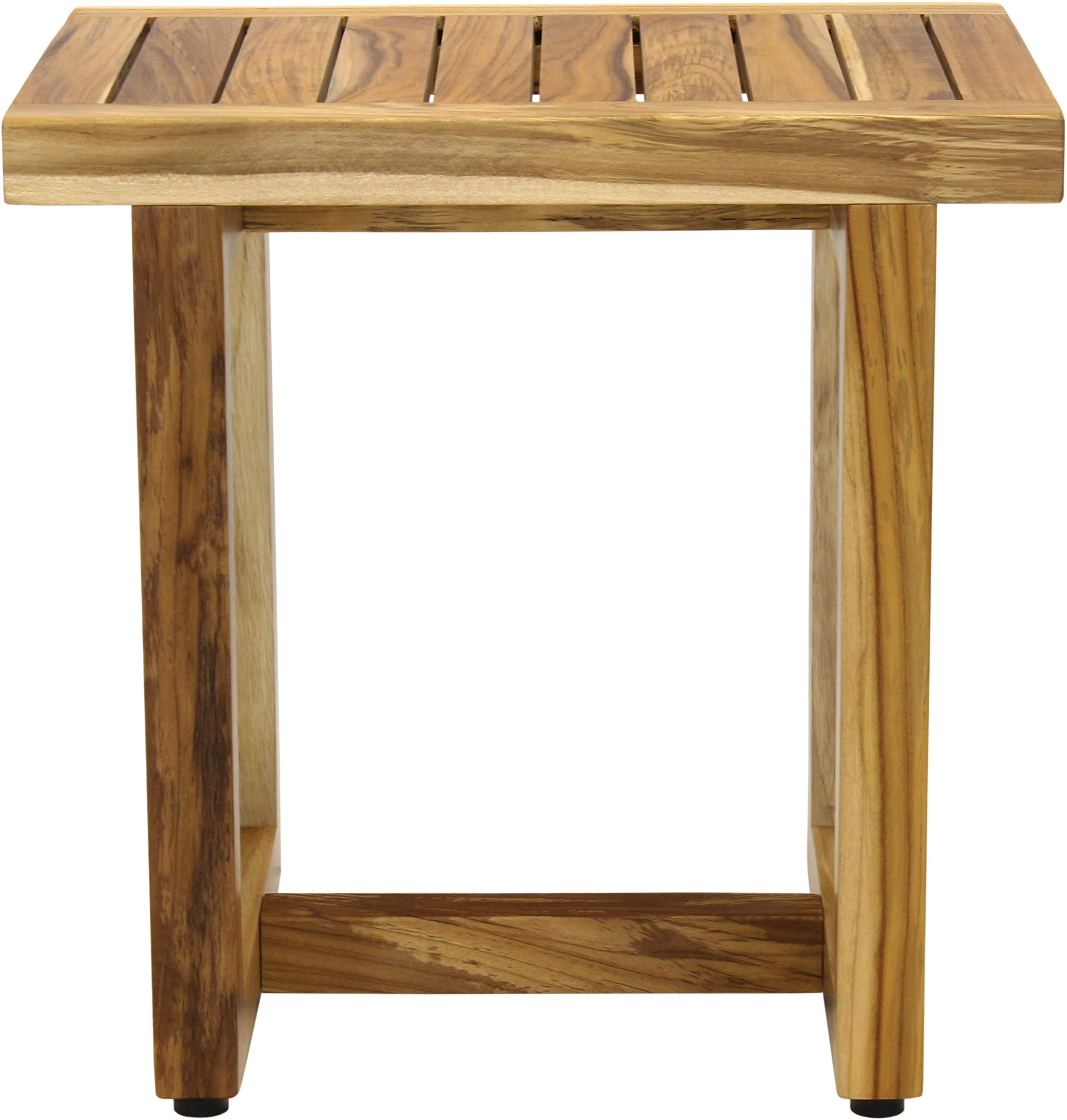 AquaTeak 18 Inch Spa Shield Teak Shower Bench - Waterproof Teak Wood Bath Seat for Spa, Sauna & Bathroom - Perfect for Elderly & Handicap Accessibility