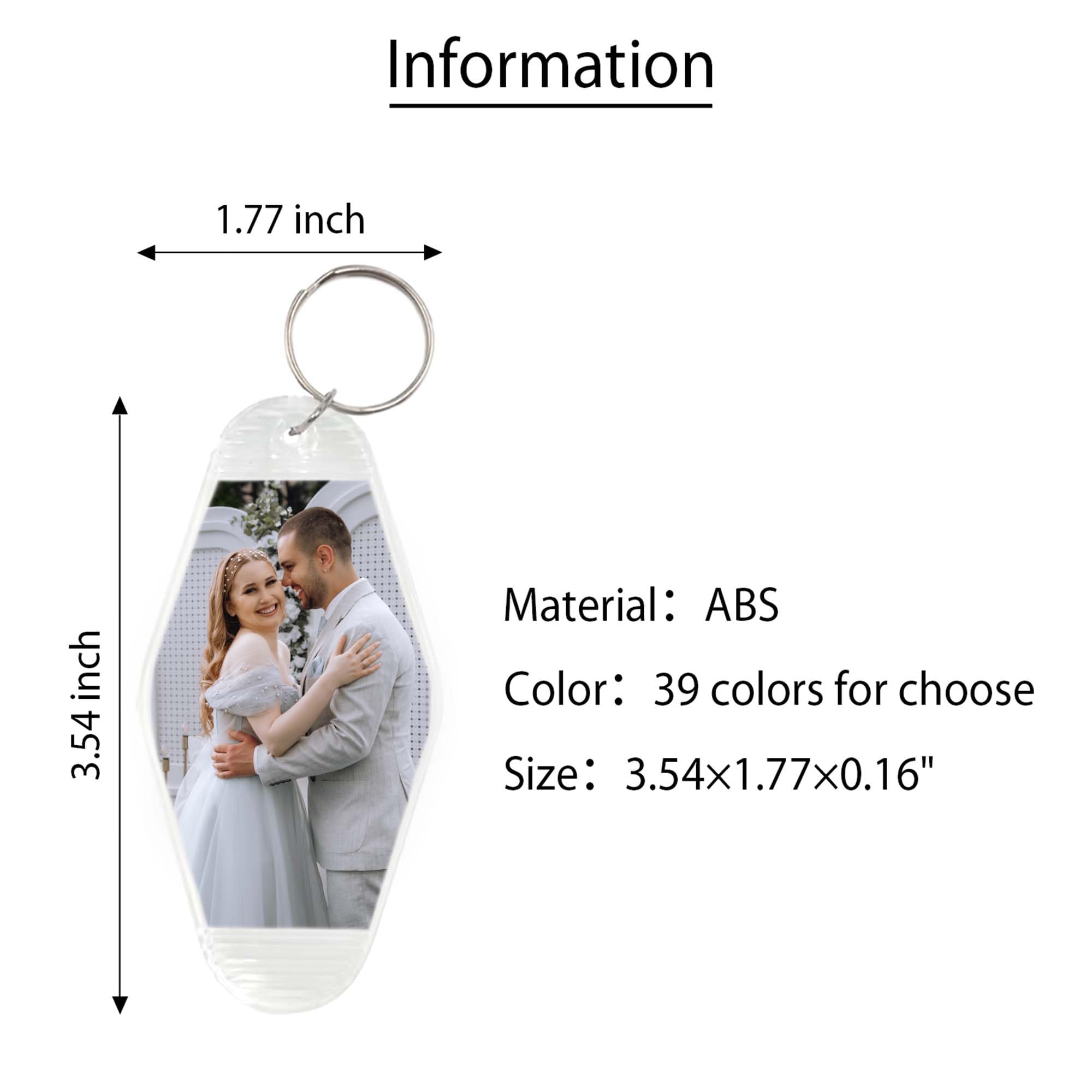 Personalized Wedding Keychains - Custom Engraved Bulk Favors with Logo/Text/Photo - Perfect for Bridal Showers, Receptions & Guest Souvenirs