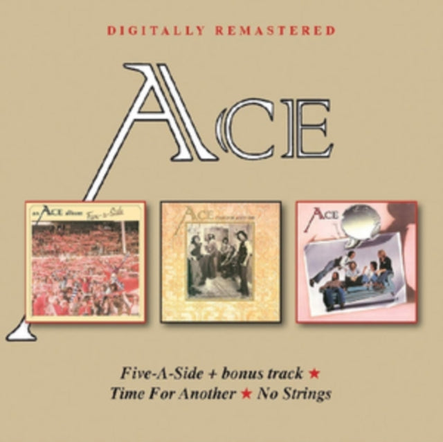 Ace CD - Five A Side + Bonus Track / Time For Another / No Strings | Pop Rock Music Album | Perfect for Road Trips, Workout & Relaxation