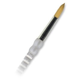 Royal Soft Grip Long Handle Gold Tak Round Artist Paint Brushes - 12 Pack - Professional Acrylic, Oil & Watercolor Painting Brushes for Canvas, Wood & Fabric Art Projects