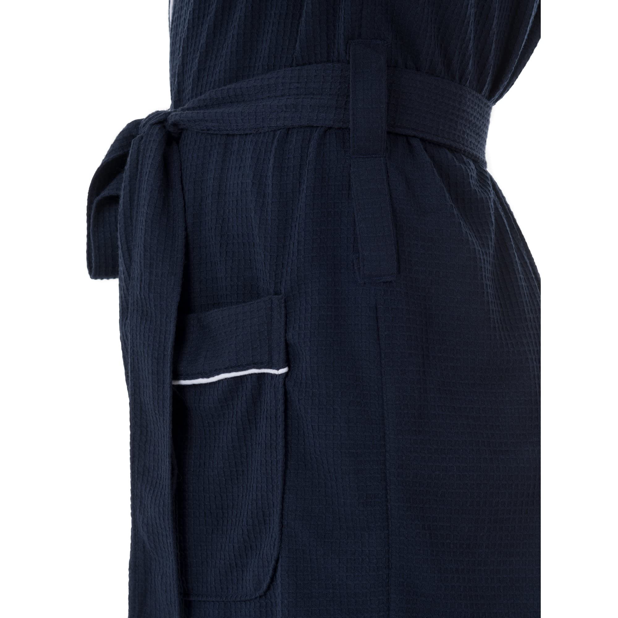 Fruit of the Loom Men's Waffle Knit Robe - Soft Cotton Bathrobe for Men - Perfect for Lounging, Spa & Relaxation at Home