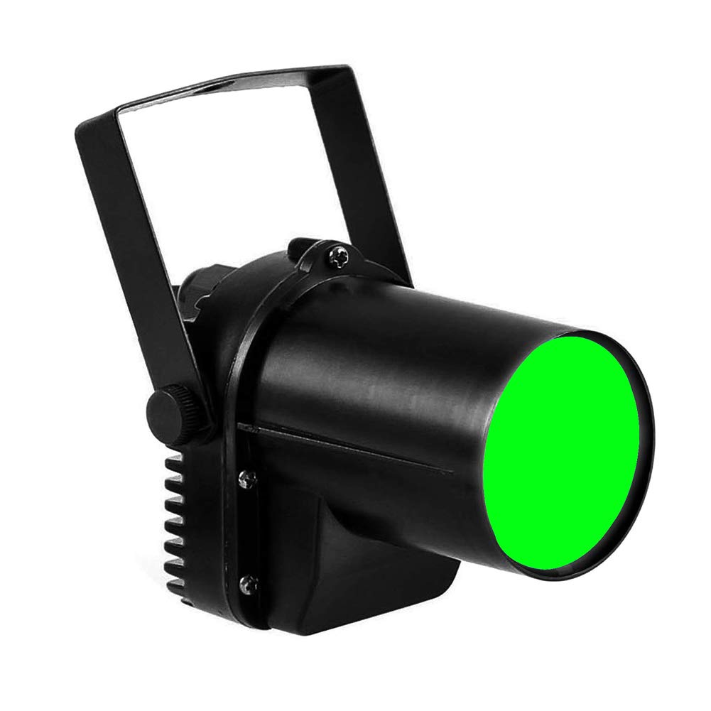 Superdream LED Beam Pinspot Stage Light - DJ Mirror Spotlight for Dance Party, Wedding, DJ Disco Show & Mirror Ball Lighting (Green) | Perfect for Nightclubs, Stage Performances & Home Entertainment