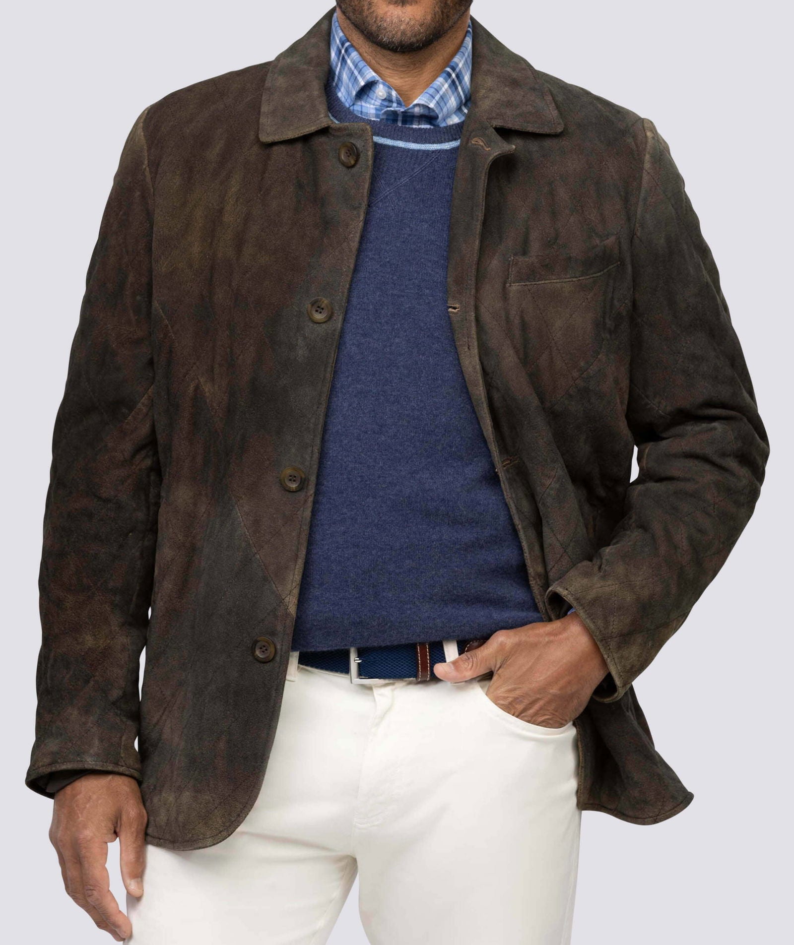 Men's Foley Suede Field Coat - Water-Resistant Outdoor Jacket for Hunting, Hiking & Casual Wear | Durable & Stylish Autumn Winter Coat