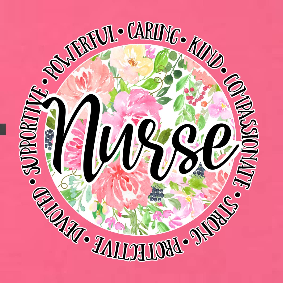 Floral Nurse Appreciation Tank Top for Women - Comfortable Racerback Design - Perfect for Nurses Week, Medical Professionals & Healthcare Workers Gifts
