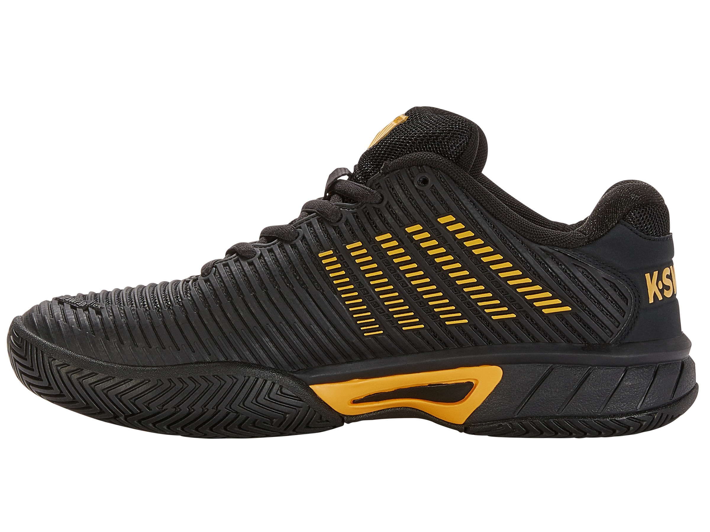 Hypercourt Express 2 Basketball Shoes - Moonless Night/Amber Yellow | High-Performance Court Sneakers for Men | Perfect for Indoor & Outdoor Basketball Games, Training, and Casual Wear