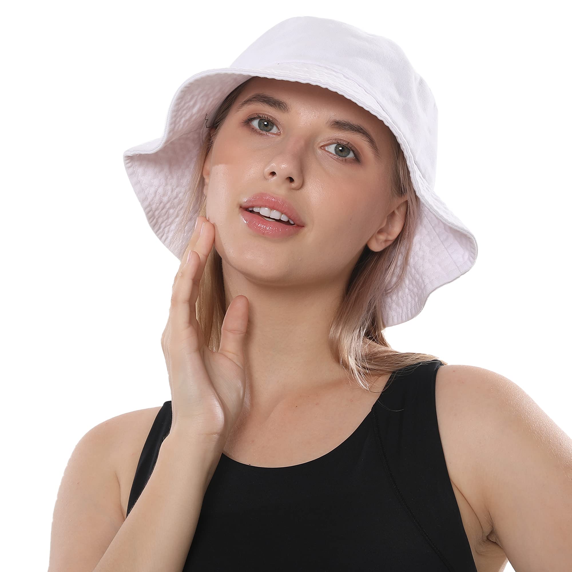 Stylish Unisex Bucket Hat for Women & Men - Breathable Cotton Summer Sun Hat for Travel, Beach, Outdoor & Fishing - Foldable & Packable for Easy Storage - Perfect for Hiking, Camping & Casual Wear