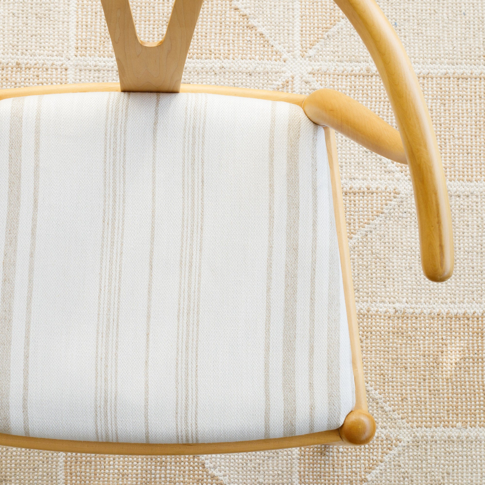 Collins Stripe Fabric - Premium Parchment Textured Upholstery Material for Sofa, Curtains & Home Decor | Durable & Stylish Fabric for DIY Projects & Interior Design