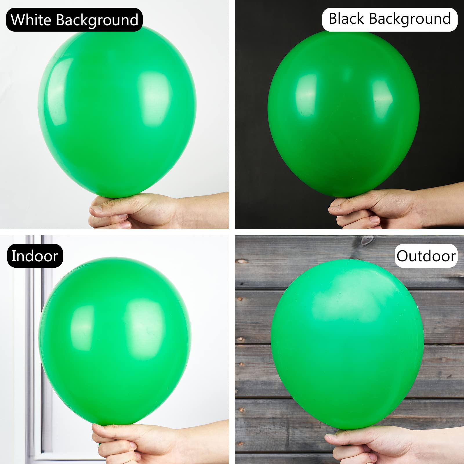 PartyWoo 85-Pack Clover Green Balloons - 18