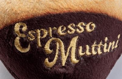 Premium Espresso Muttini Dog Toy - Chew-Resistant Plush Puppy Toy for Small & Medium Dogs - Perfect for Playtime, Training & Cuddling at Home or Outdoors