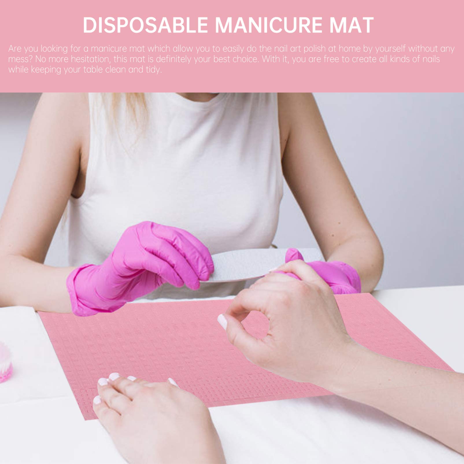 Professional Nail Art Table Mat - Non-Slip Manicure Desk Protector for Nail Practice & Design | Waterproof, Durable Nail Art Tools Mat | Perfect for Salon, Home & Travel Use
