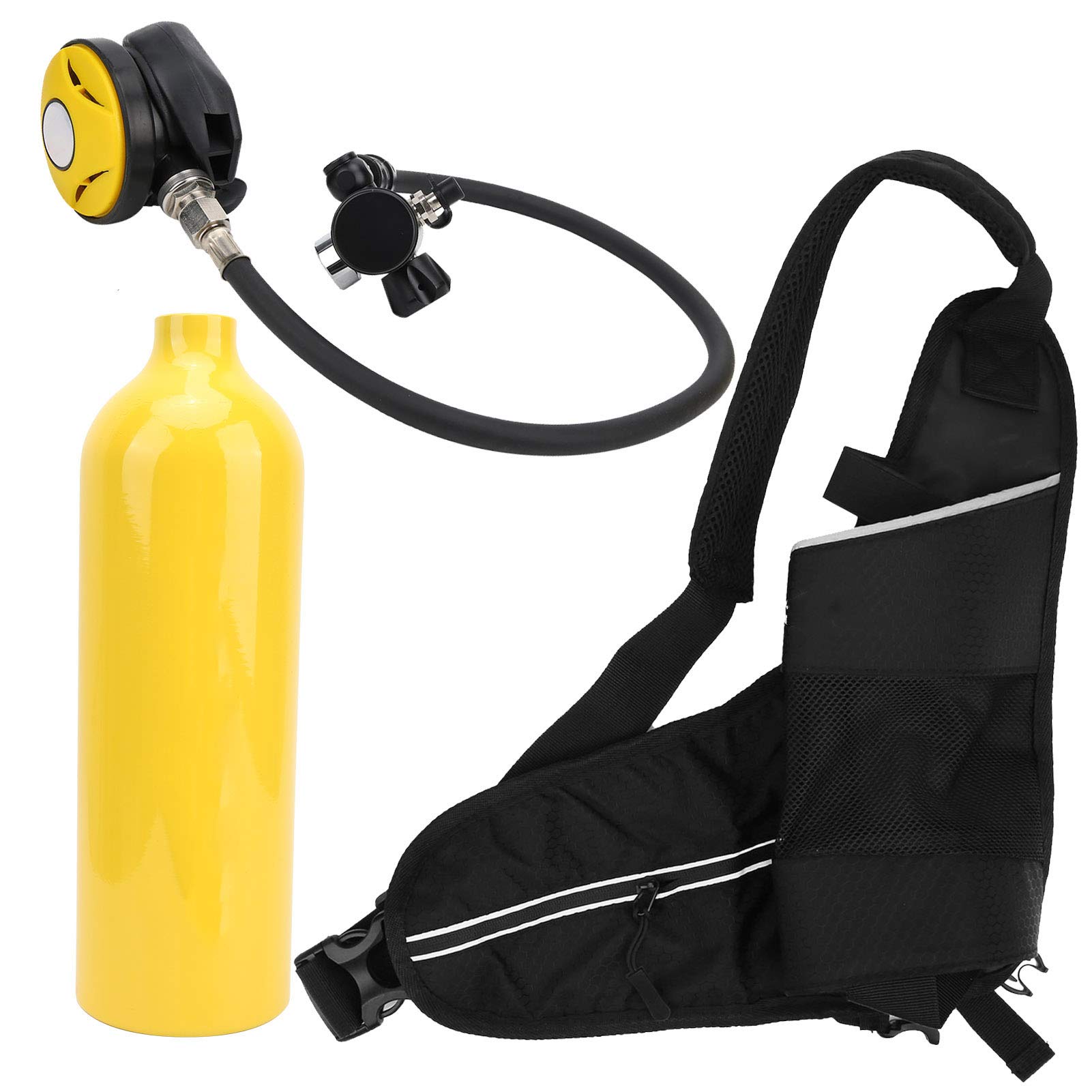 Evonecy Portable Diving Oxygen Tank - Lightweight Scuba Diving Air Tank for Underwater Exploration (Yellow) | Perfect for Recreational Diving, Snorkeling & Emergency Backup