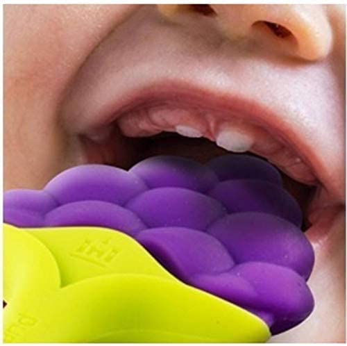 Ganpati Enterprises BPA-Free Silicone Fruit Shape Teether for Babies 3-12 Months | Safe & Soft Infant Teething Toy | Perfect for Soothing Sore Gums at Home or On-the-Go (Multi11 Pack)