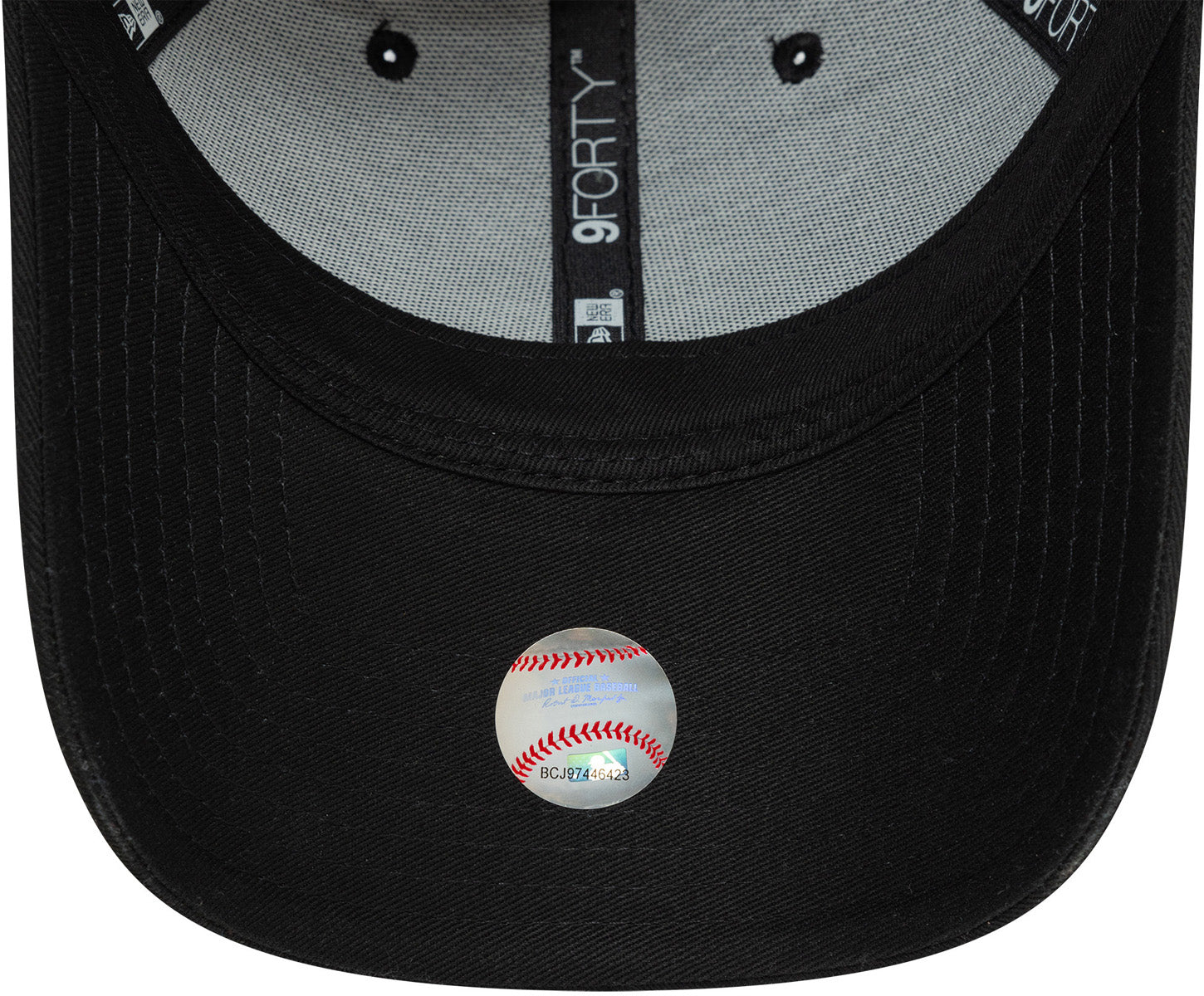 Los Angeles Dodgers New Era 9Forty Adjustable Team Outline Black Baseball Cap for Men & Women - Perfect for Baseball Games, Fan Gear, and Streetwear Fashion