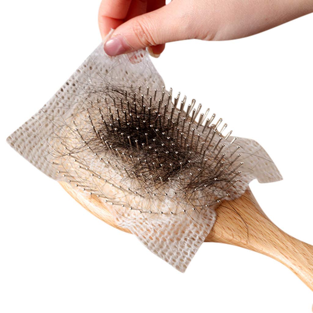 Pet Hair Brush Cleaner Net - 50 PCS Reusable Comb Cleaning Sheets for Dogs & Cats | Easy Grooming Tool for Removing Pet Hair from Brushes | Perfect for Home Pet Grooming & Professional Use