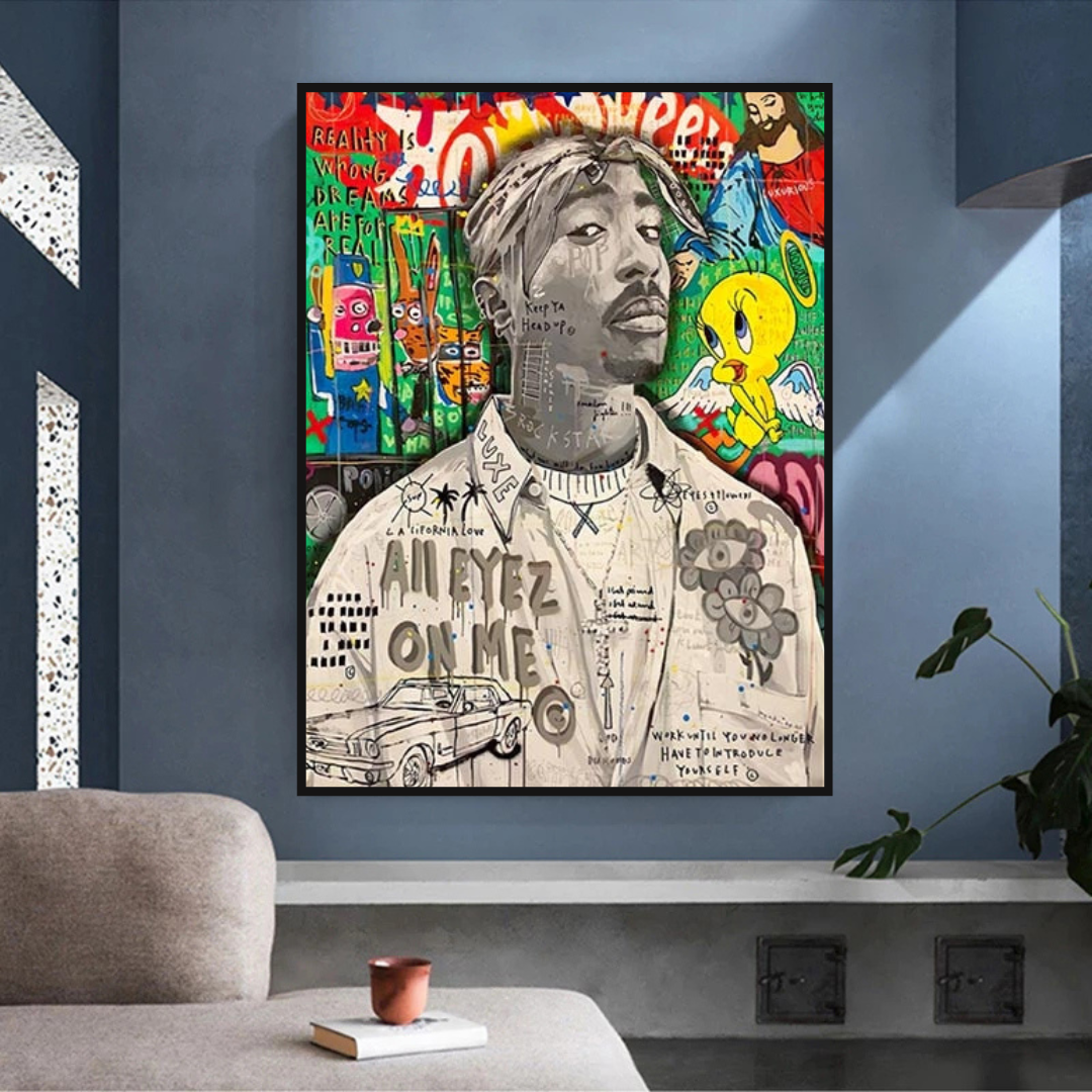 Tupac Poster - Authentic Hip Hop Wall Art Decor for True Fans | Perfect for Bedroom, Living Room & Music Studio Decor