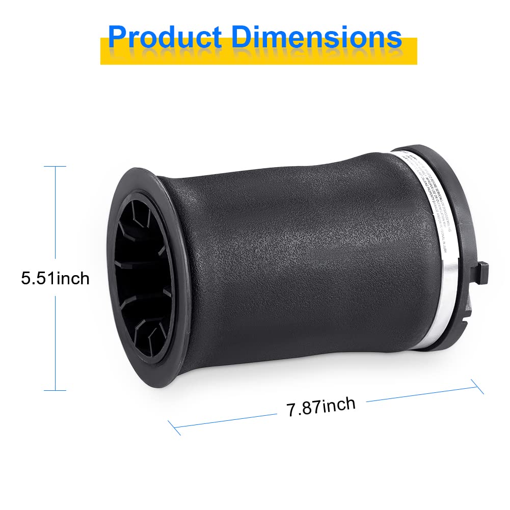 JDMON 2-Piece Rear Air Spring Suspension Kit for Hummer H2 (2003-2009) - Replacement for OEM 15172563, 15190519, 15938306 - Left & Right Air Shock Struts Pair - Perfect for Off-Roading & Heavy Load Towing