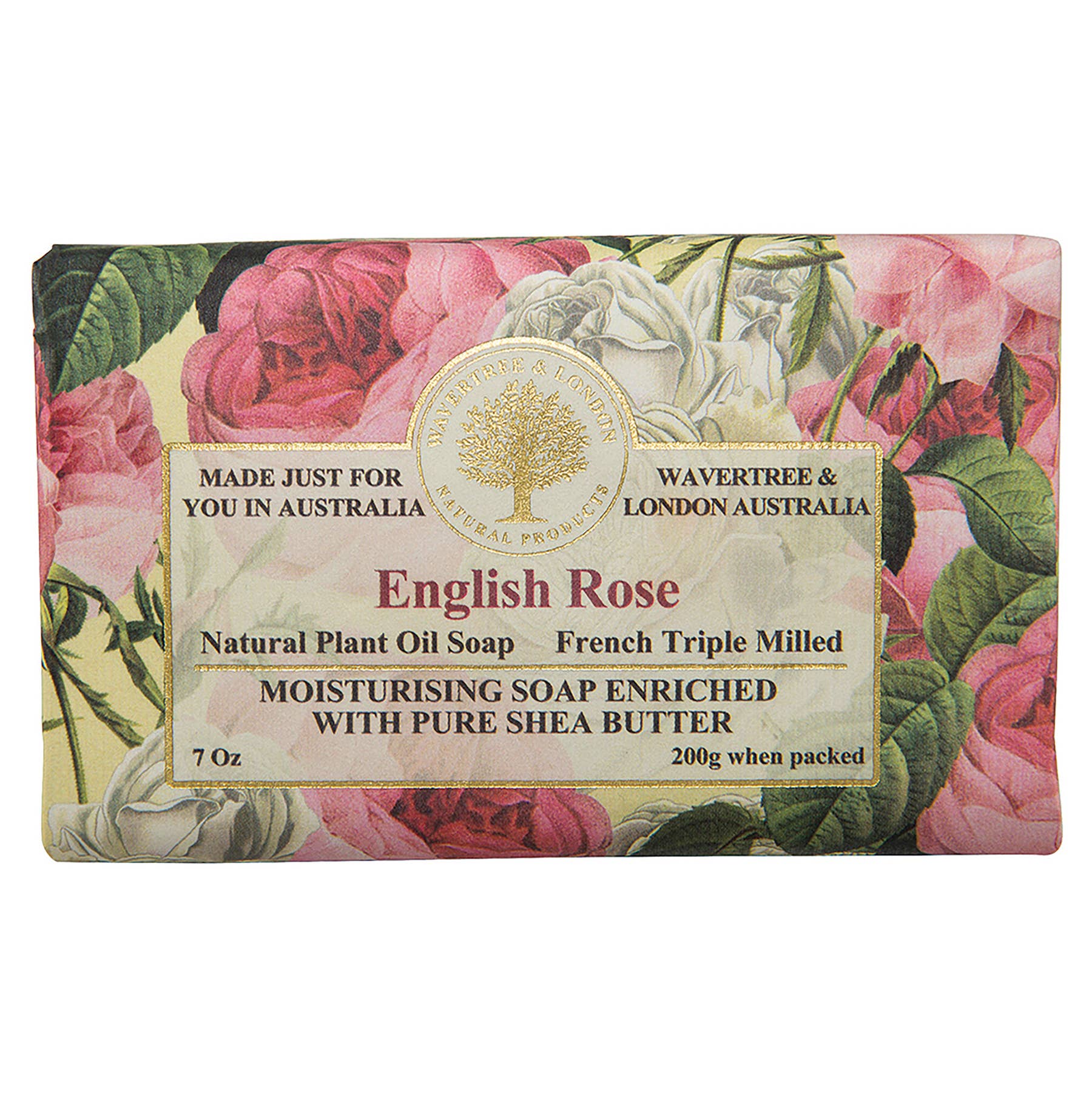 English Rose Luxury Bar Soap - Handmade Natural Skin Care for Dry & Sensitive Skin | Perfect for Bath, Shower & Gift Giving