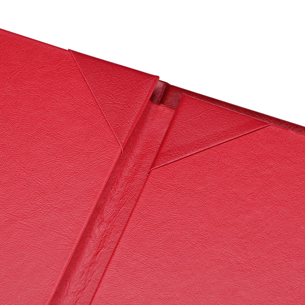Premium 10-Pack PU Leather Menu Covers - 4 View Design, 8.5