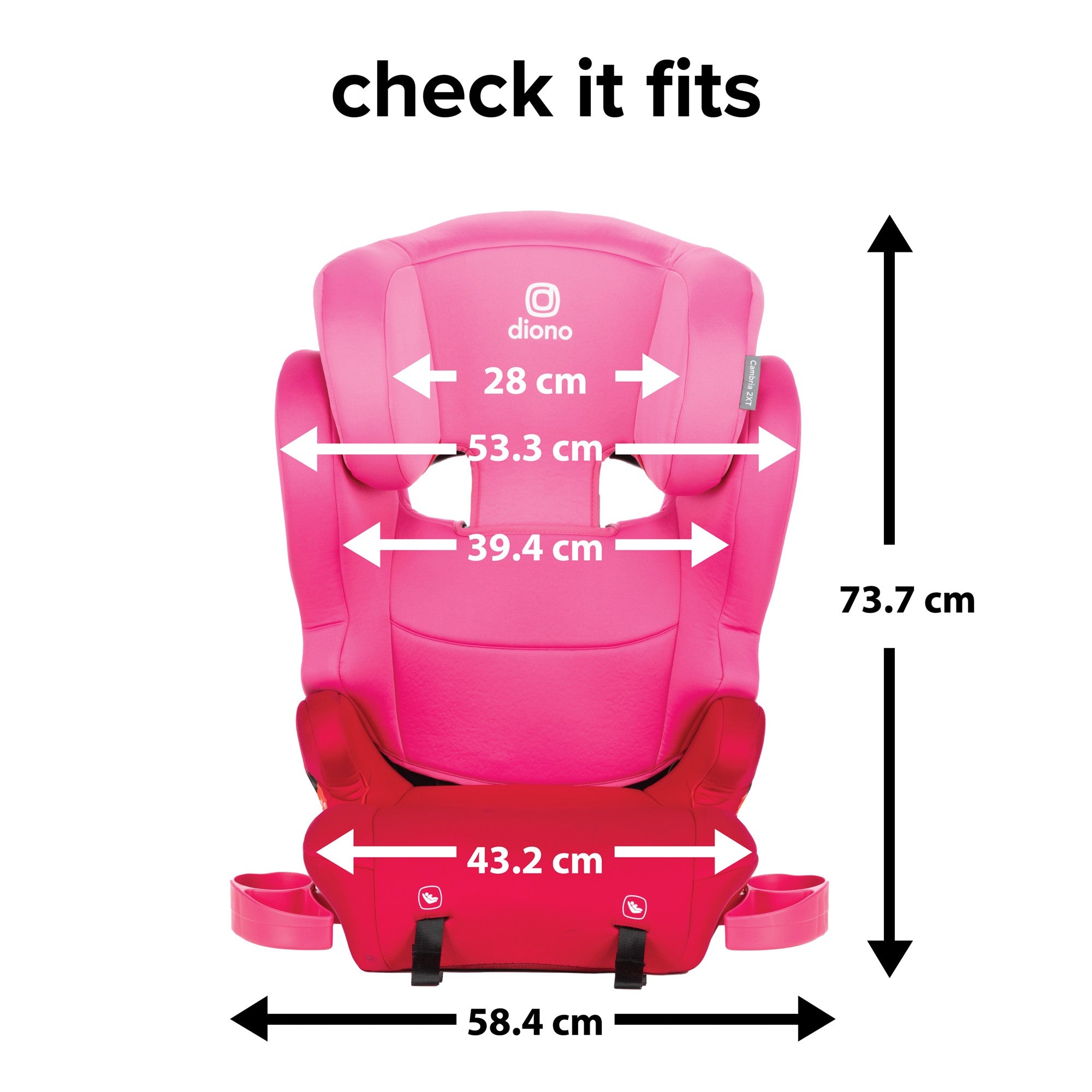 Diono XL 2-in-1 Booster Car Seat for Kids - Convertible High Back & Backless Booster - Safe & Comfortable for Travel - Perfect for School, Road Trips & Everyday Use