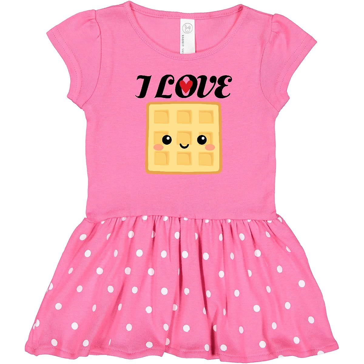 Inktastic Waffle Lover I Love Waffles Infant Baby Dress - Cute & Comfortable Outfit for Girls, Breakfast & Brunch Theme, Perfect for Family Gatherings & Photo Shoots