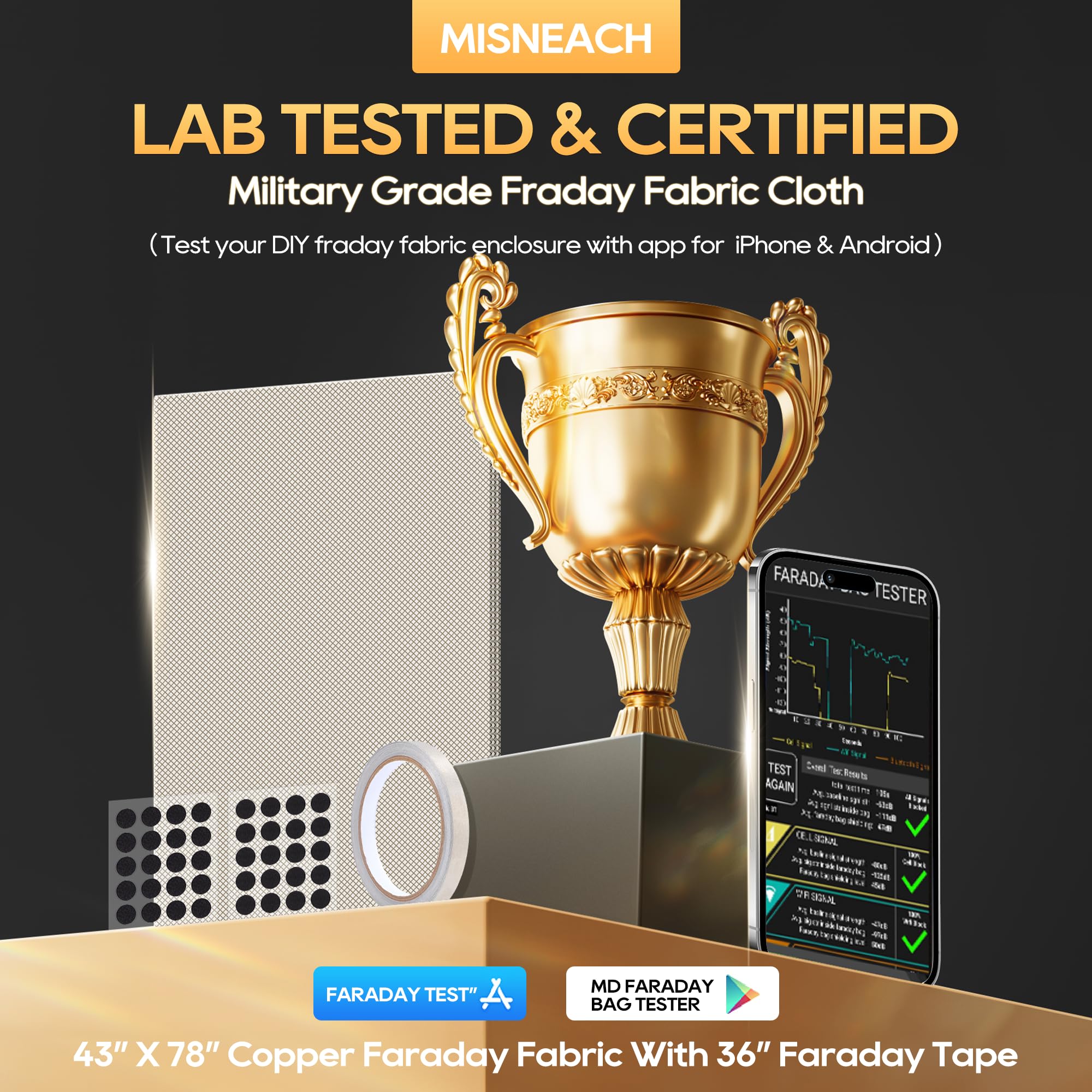 Military Grade Faraday Fabric 78