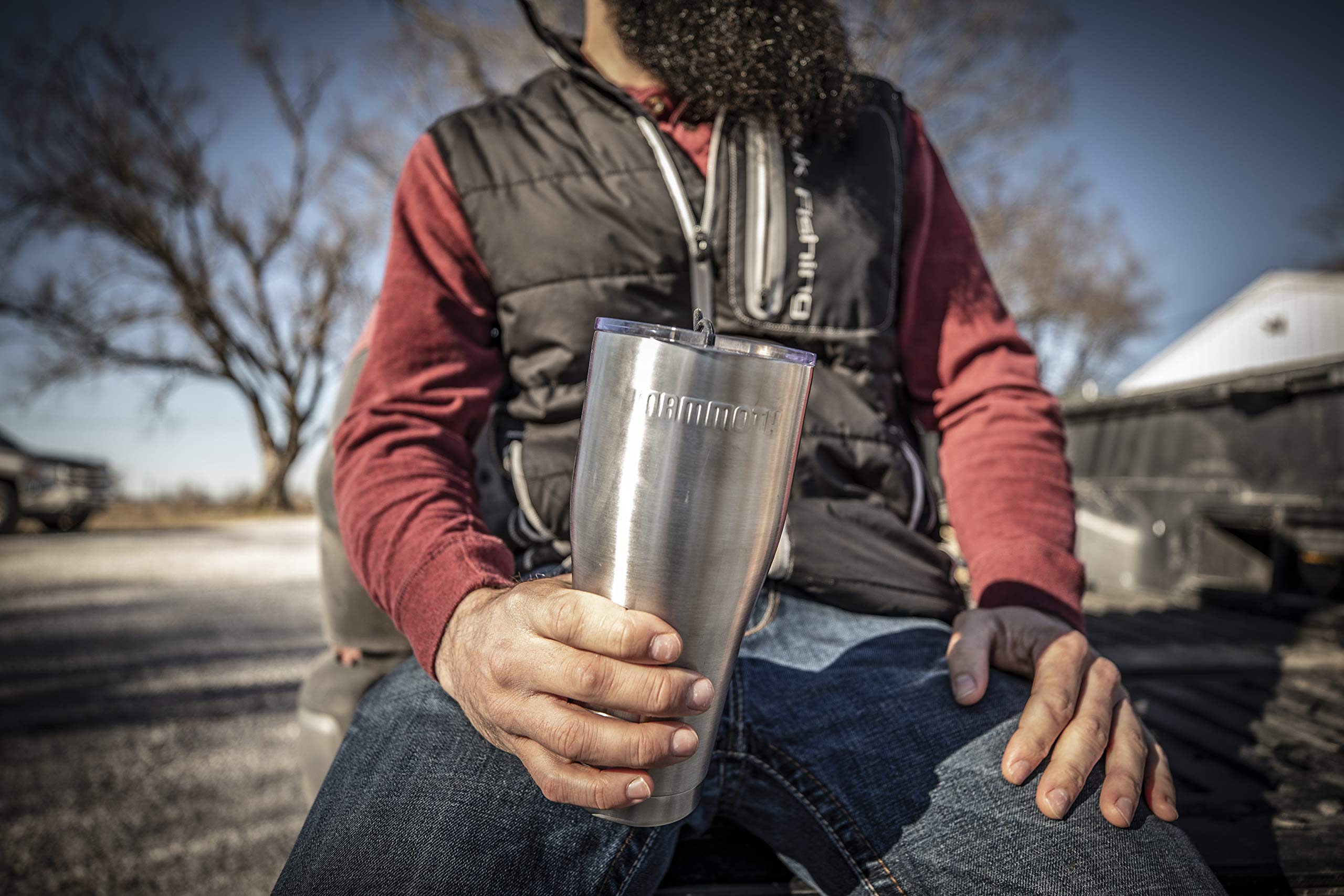 Mammoth Coolers Rover 30 oz Stainless Steel Tumbler - Double Wall Vacuum Insulated Cup for Hot & Cold Drinks - Perfect for Camping, Travel, Office & Outdoor Adventures