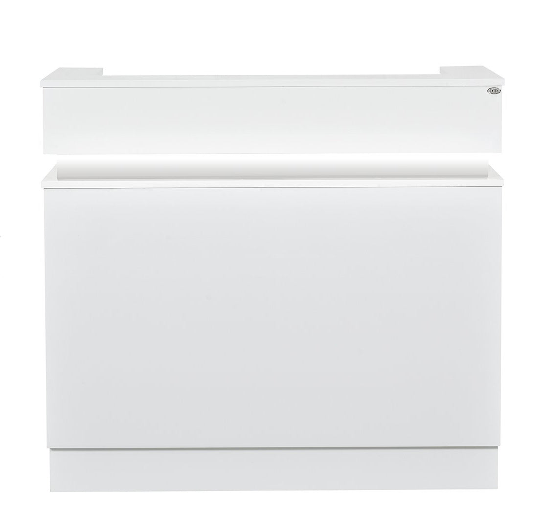 Langara LED Modern Salon Reception Desk - Contemporary Front Desk for Beauty & Hair Salons - Perfect for Spa, Barber Shop & Nail Salon Reception Areas