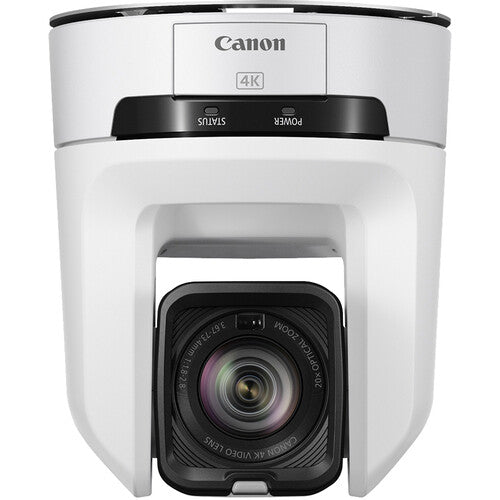 Canon CR N100 4K NDI PTZ Camera with 20x Optical Zoom - Professional Live Streaming & Video Conferencing Camera (Titanium White) for Church, Studio, and Event Broadcasting