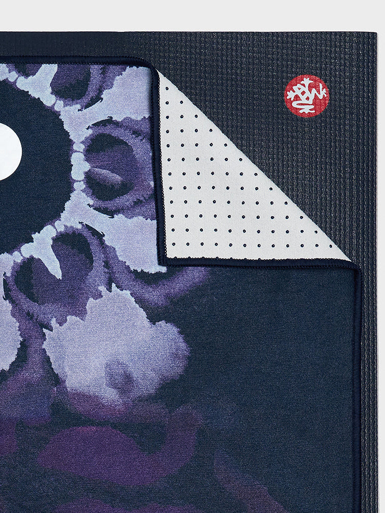 Manduka Yogitoes Yoga Mat Towel - Non-Slip Yoga Towel with Chakra Design for Hot Yoga, Pilates & Workouts - Perfect for Home & Studio Use