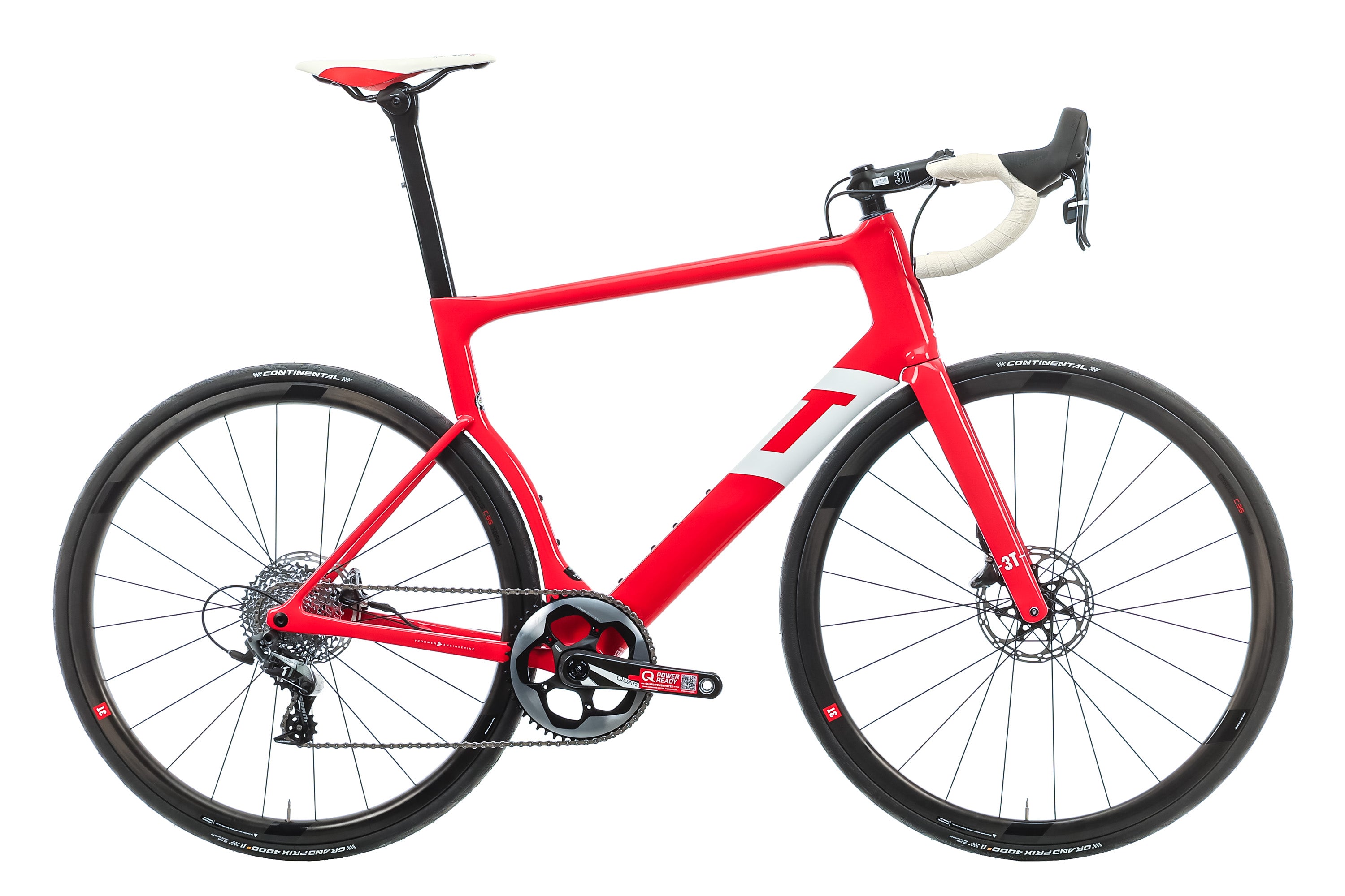 3T Strada Team Force 1x Road Bike 2020 - X Large Size | Lightweight Carbon Frame & 1x Drivetrain for Competitive Cycling & Endurance Rides