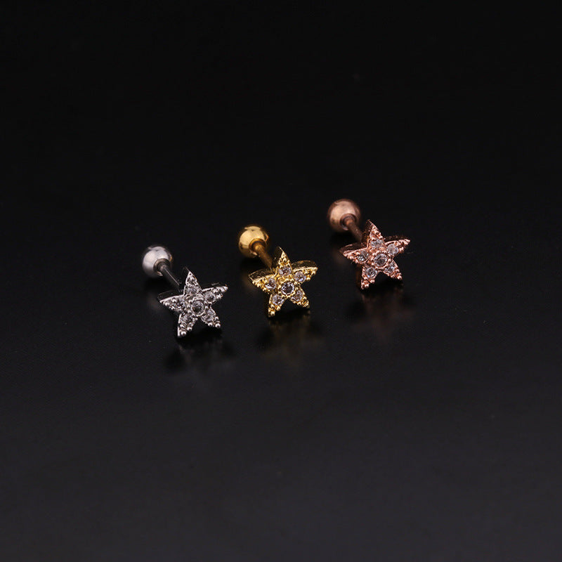 20G Hypoallergenic Rose Pearl Helix Cartilage Barbell Stud Earring | Surgical Steel Cartilage Piercing Jewelry for Women | Perfect for Helix, Tragus, and Conch Piercings