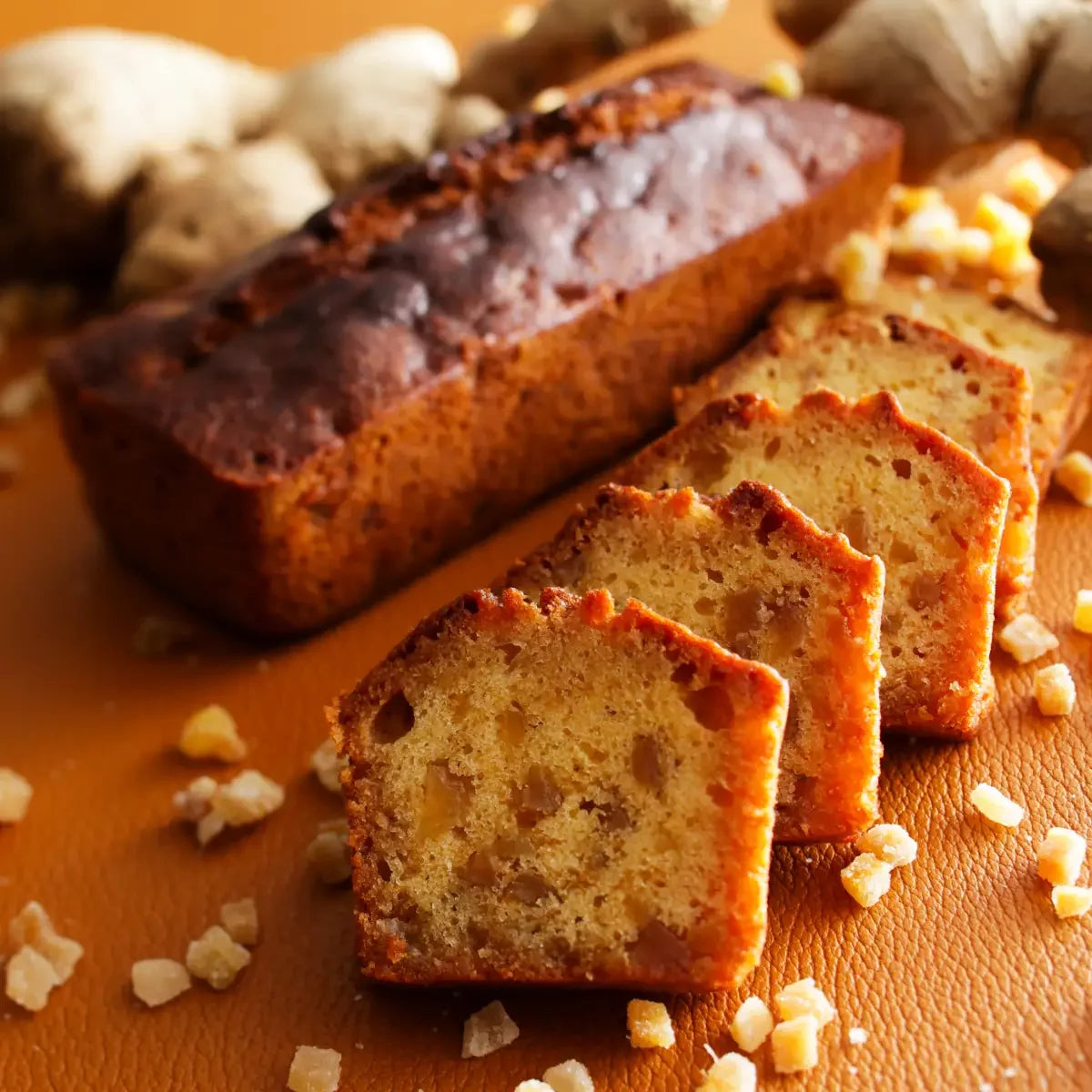 Handmade Ginger Pound Cake with 3-Year Aged Mirin - 260g | Authentic Japanese Dessert for Tea Time, Gifts & Special Occasions