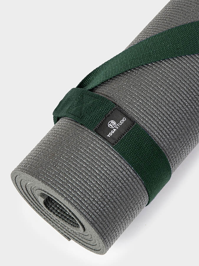 Organic Cotton Yoga Mat Strap Carrier for Yoga Studio - Premium Yoga Mat Holder with Adjustable Shoulder Strap - Perfect for Yoga Class, Gym, Travel & Outdoor Workouts