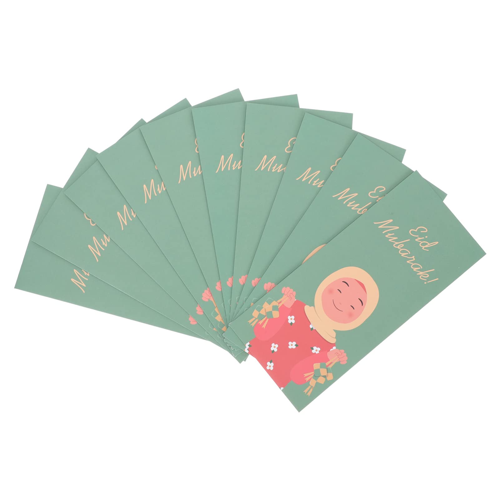 VICASKY 10 Pack Ramadan Eid Mubarak Money Envelopes & Gift Card Holders - Islamic Holiday Celebration Supplies for Gifting Cash, Gift Cards (Eid al-Fitr, Eid al-Adha) - Perfect for Family Gatherings, Mosque Donations & Festive Gift Exchanges