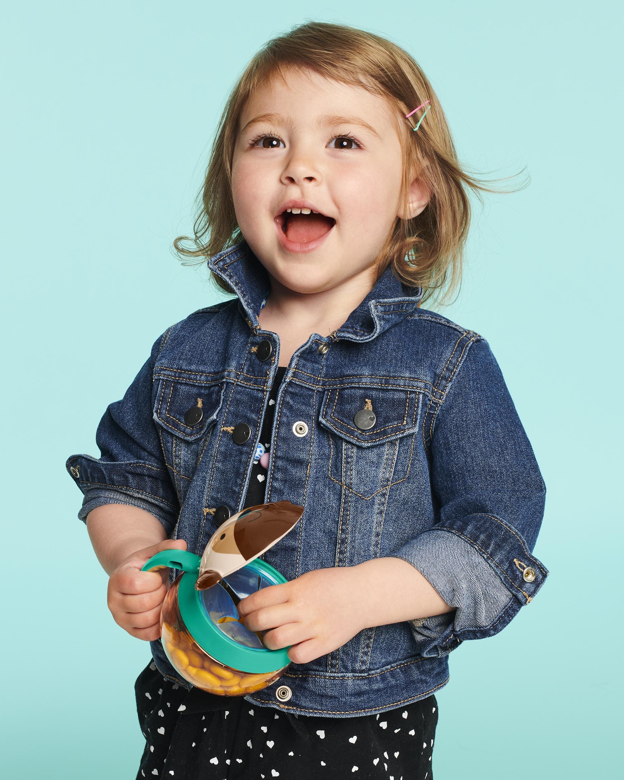 Skip Hop Zoo Snap Cup - Insulated Toddler Sippy Cup with Leak-Proof Lid & Easy-Grip Handles - Perfect for Daycare, Travel & On-the-Go Hydration