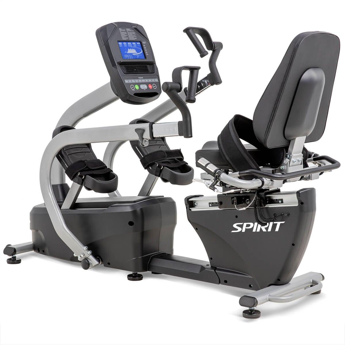 Spirit Fitness MS300 Recumbent Stepper - Low Impact Exercise Bike for Home Workout, Seniors & Physical Therapy | Compact Cardio Machine for Small Spaces & Rehab