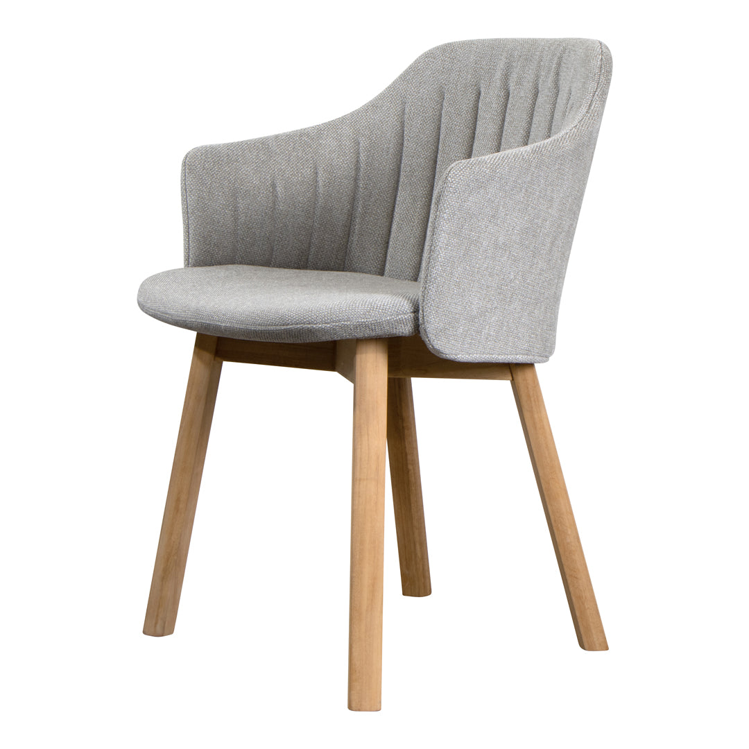 Premium Choice Chair with Wood Base - Comfortable Back & Seat Cushion - Perfect for Home Office, Living Room, and Reading Nook