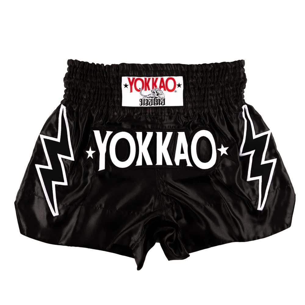 YOKKAO Muay Thai Boxing Shorts for Men & Women - Premium Satin Training Shorts for MMA, Kickboxing & Muay Thai Fighters | Perfect for Gym Workouts, Martial Arts Competitions & Fitness Training
