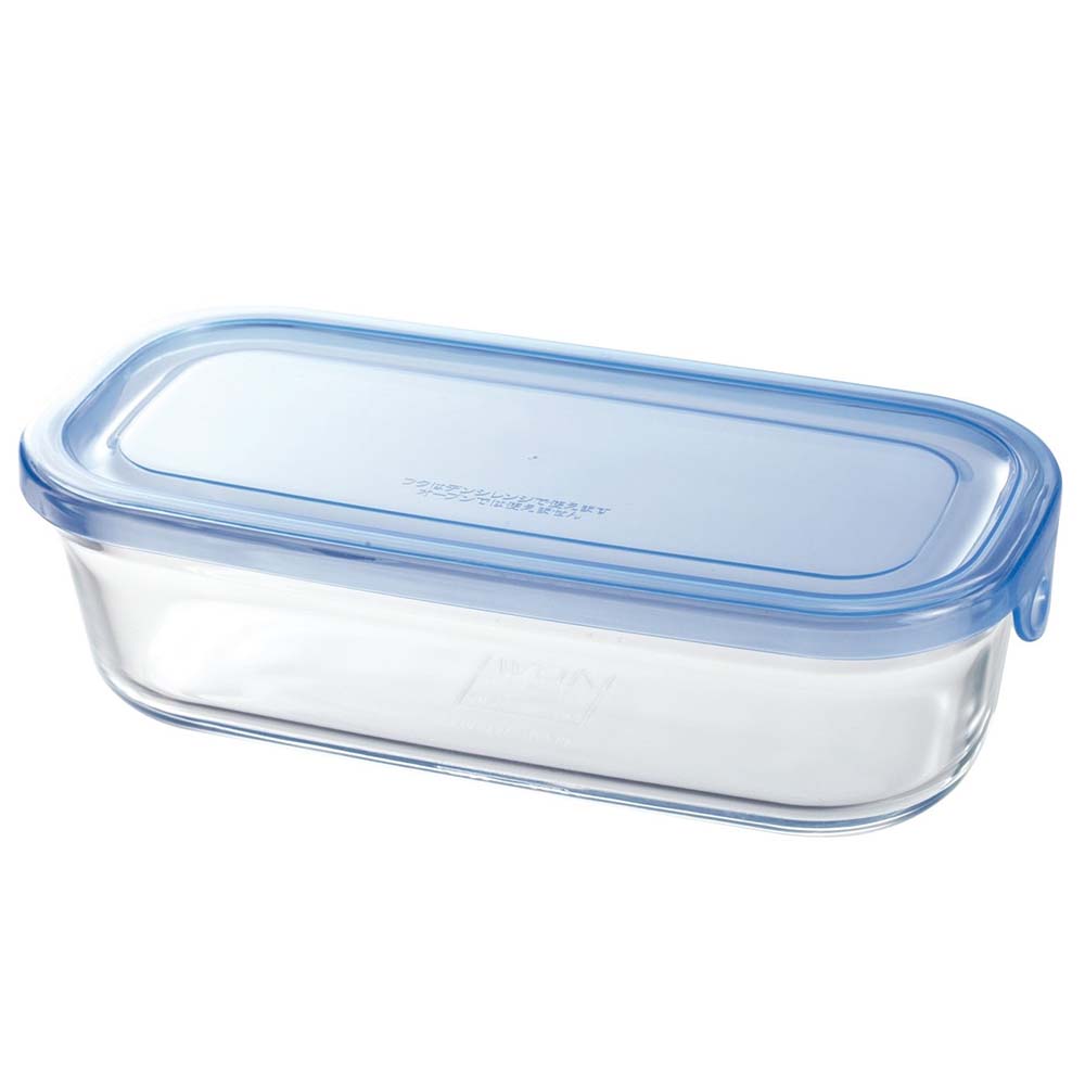 Iwaki Square Heat-Resistant Glass Food Storage Container - Perfect for Meal Prep, Leftovers & Microwave/Freezer Safe