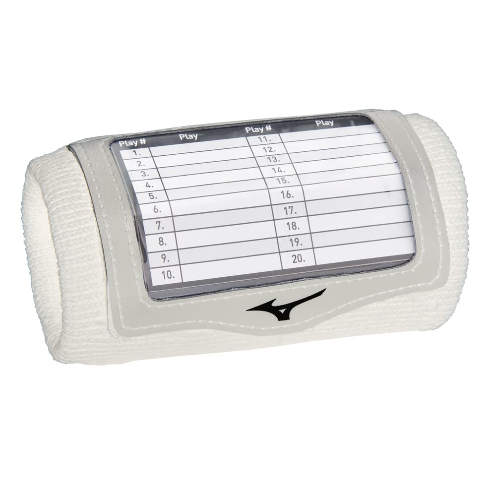 Mizuno Play Call Wristband - Adjustable One Size Fits All Football Basketball Volleyball Coaches and Players - Perfect for Game Strategies and Team Communication