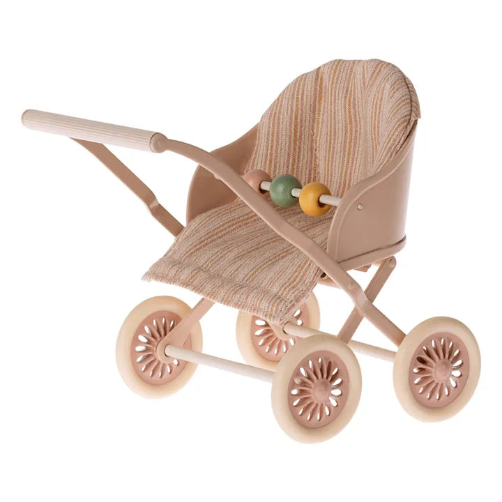 Maileg Stroller Rose - Premium Doll Stroller for Kids | Perfect for Pretend Play, Role-Playing & Outdoor Adventures