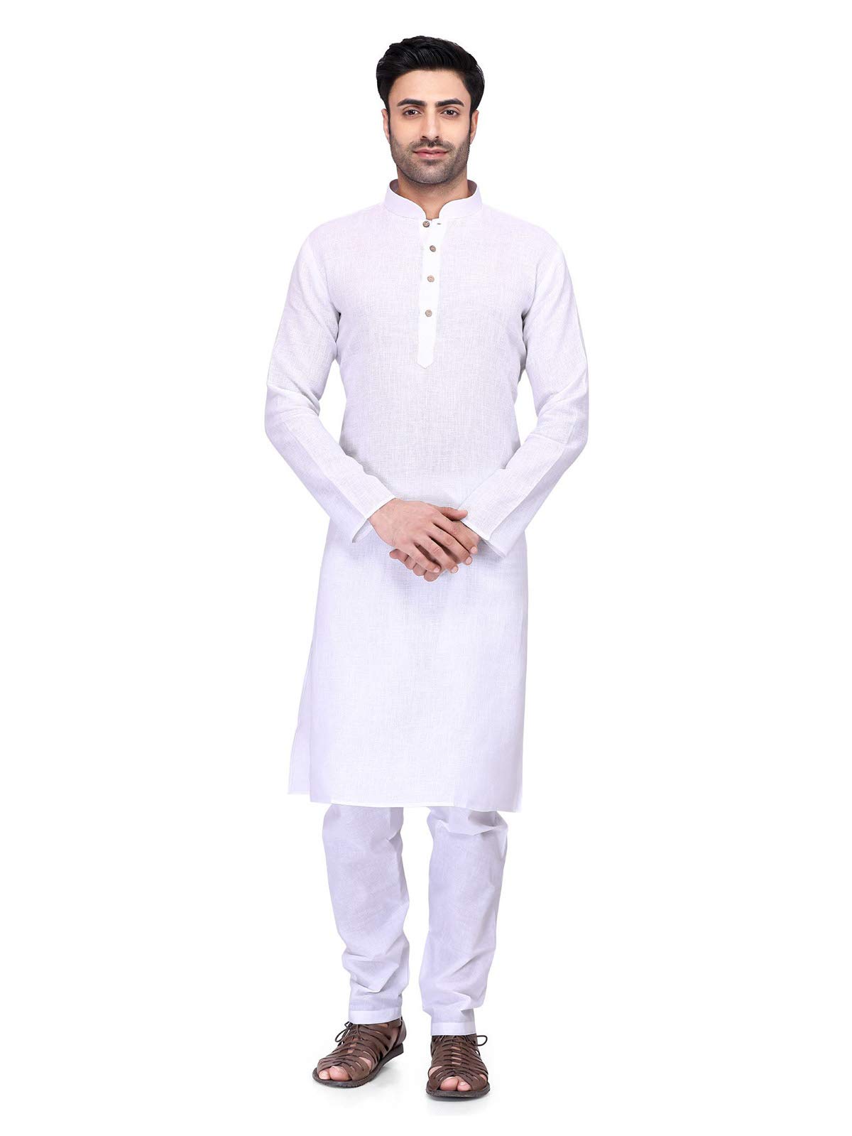 Elina Fashion Men's Cotton Kurta Pajama Set - Traditional Indian Ethnic Wear for Men - Perfect for Festivals, Weddings & Cultural Events