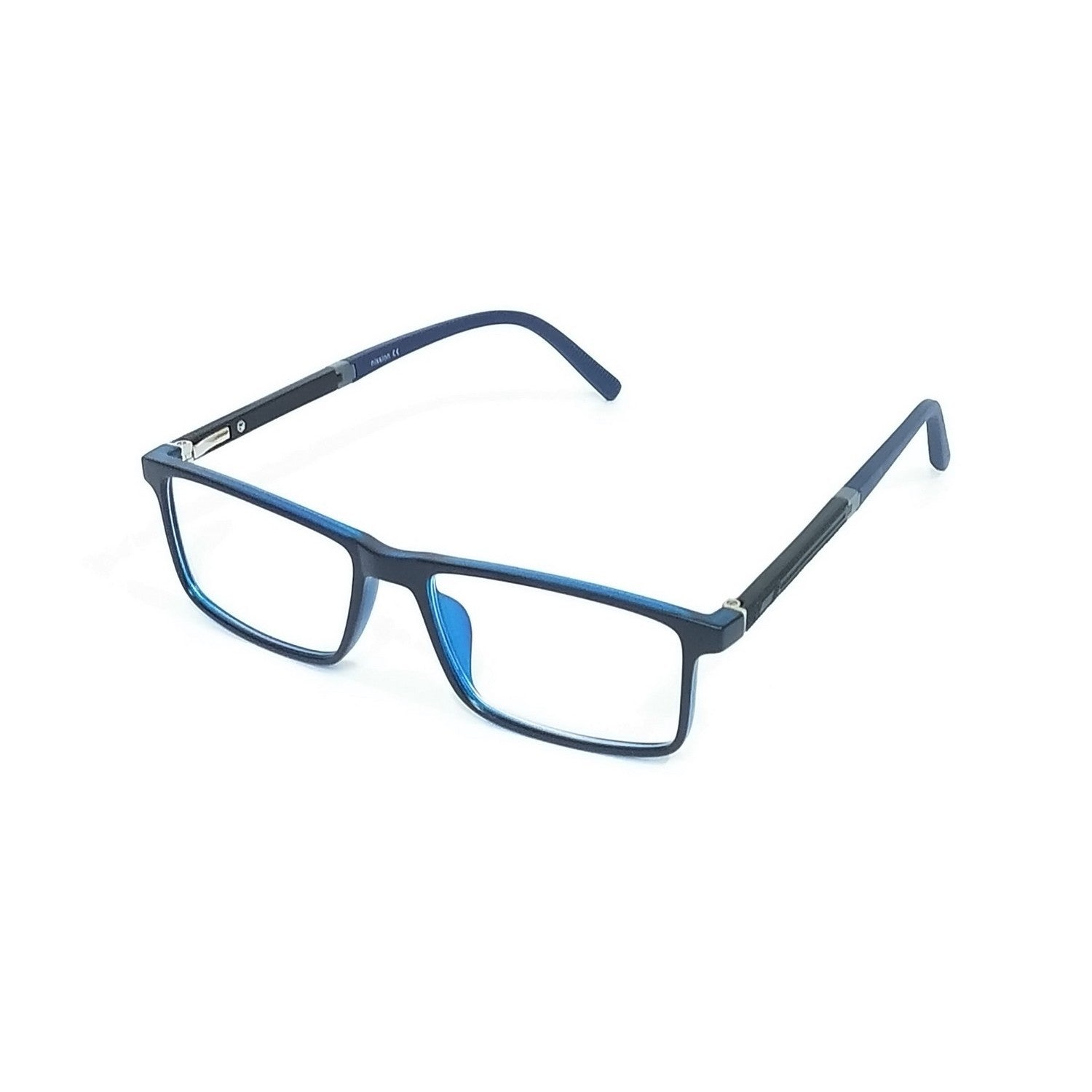 Blue Light Blocking Rectangle Glasses for Men – Anti Eye Strain Computer Glasses Frame 66006 – Perfect for Office Work, Gaming & Screen Time