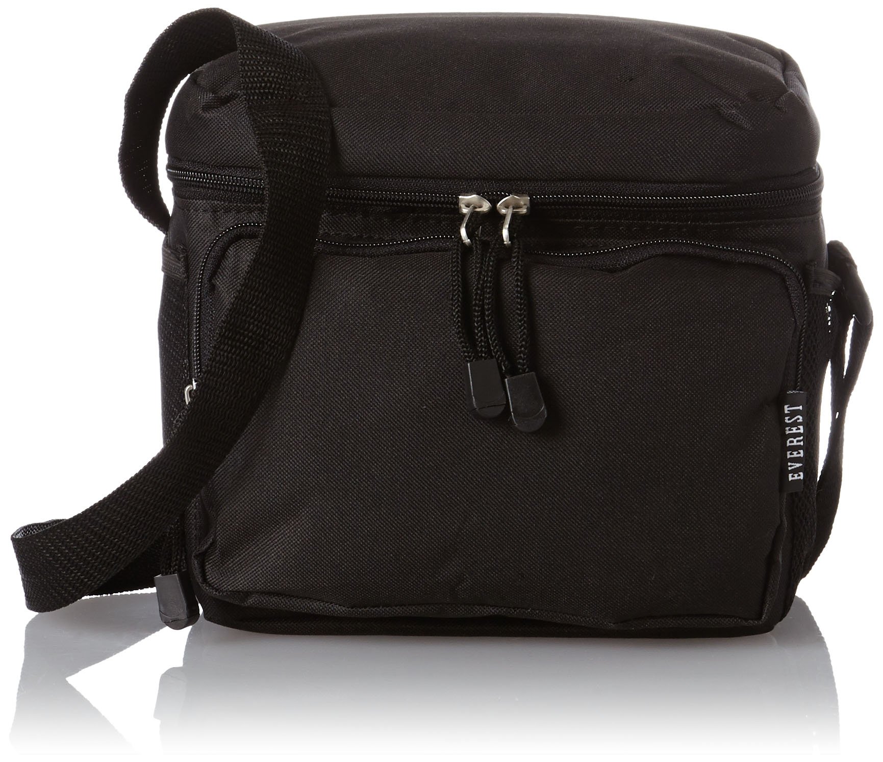 Everest Insulated Lunch Bag for Work & School - Leakproof Cooler Tote for Men & Women - Perfect for Picnics, Office Meals & Outdoor Activities (Black, One Size)