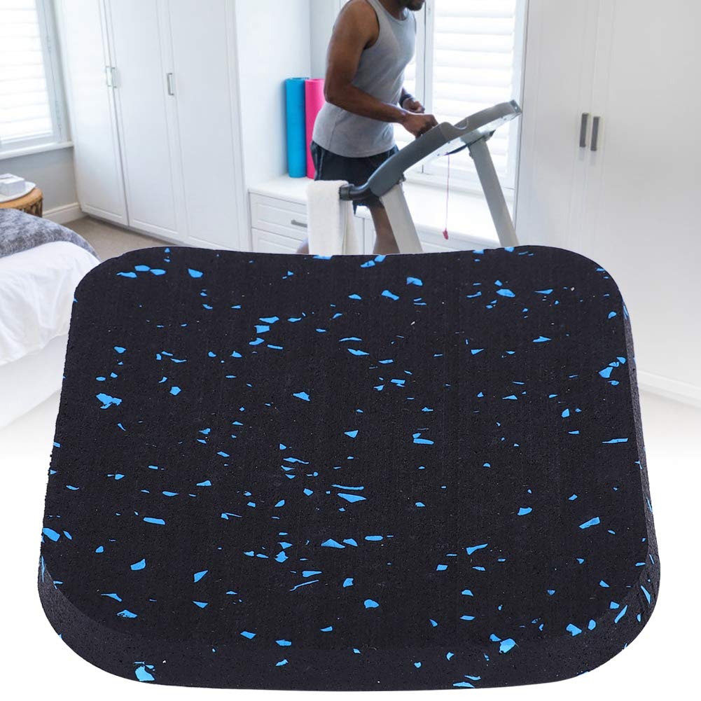 Sugoyi 6-Piece Rubber Cushion Mat Set - Shock Absorbing Treadmill & Exercise Equipment Floor Pads for Home Gym - Perfect for Cardio Workouts, Yoga & Home Fitness Training